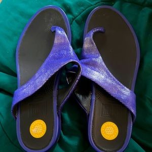 Fit Flop leather sandals purple size 8